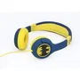 OTL Auriculares Infantiles Batman Bat Signal Azules y Amarillos